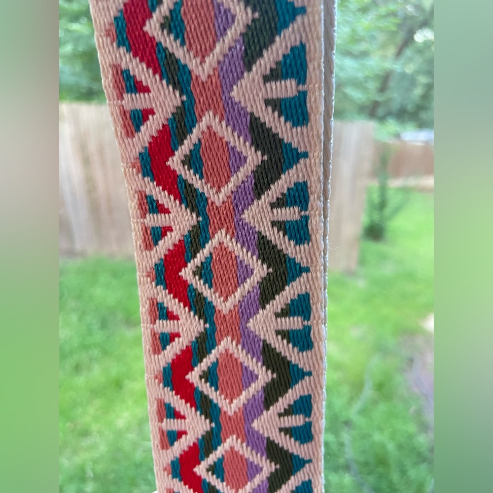 Camera/Guitar Strap- Colorful Geometric Patterned Strap for Bags/Totes NWOT - Picture 5 of 10